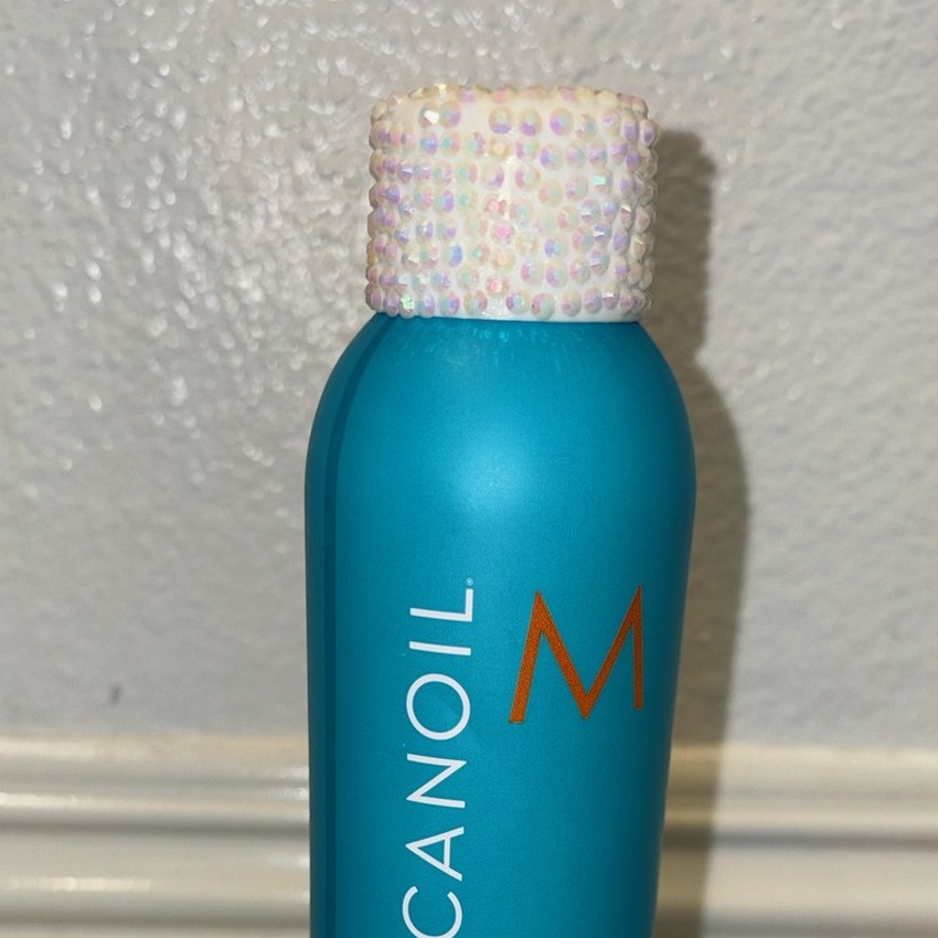 Bedazzled Moroccanoil bottle by Stel